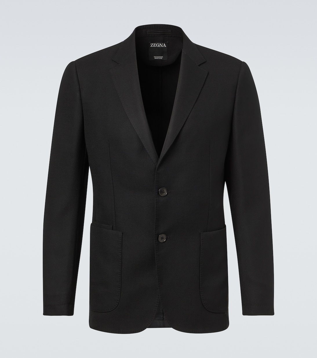 

Шерстяной блейзер Zegna, черный