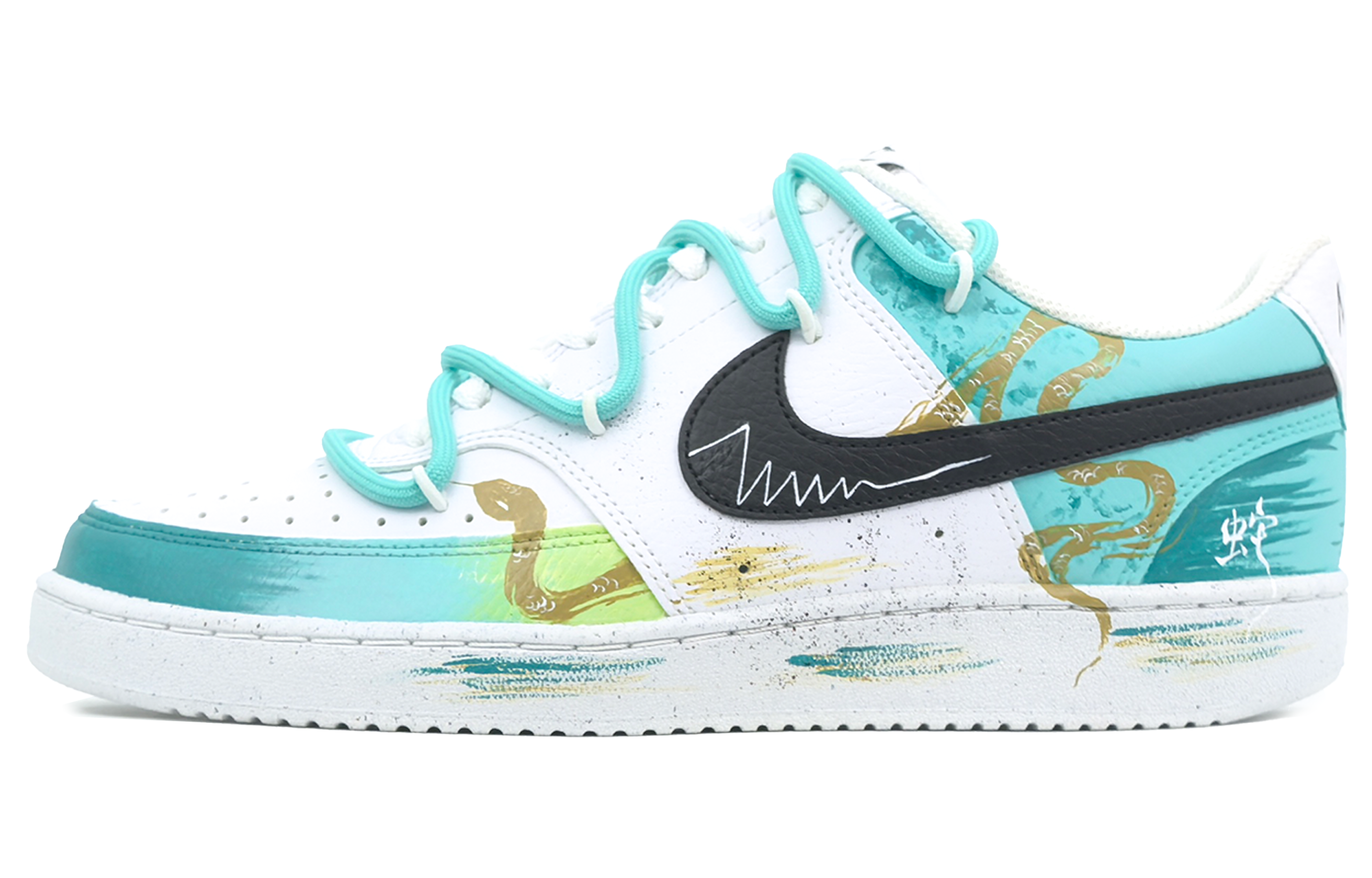 

Nike Кроссовки Court Vision 1 для скейтбординга, износостойкие, низкие, мужские, голубые
