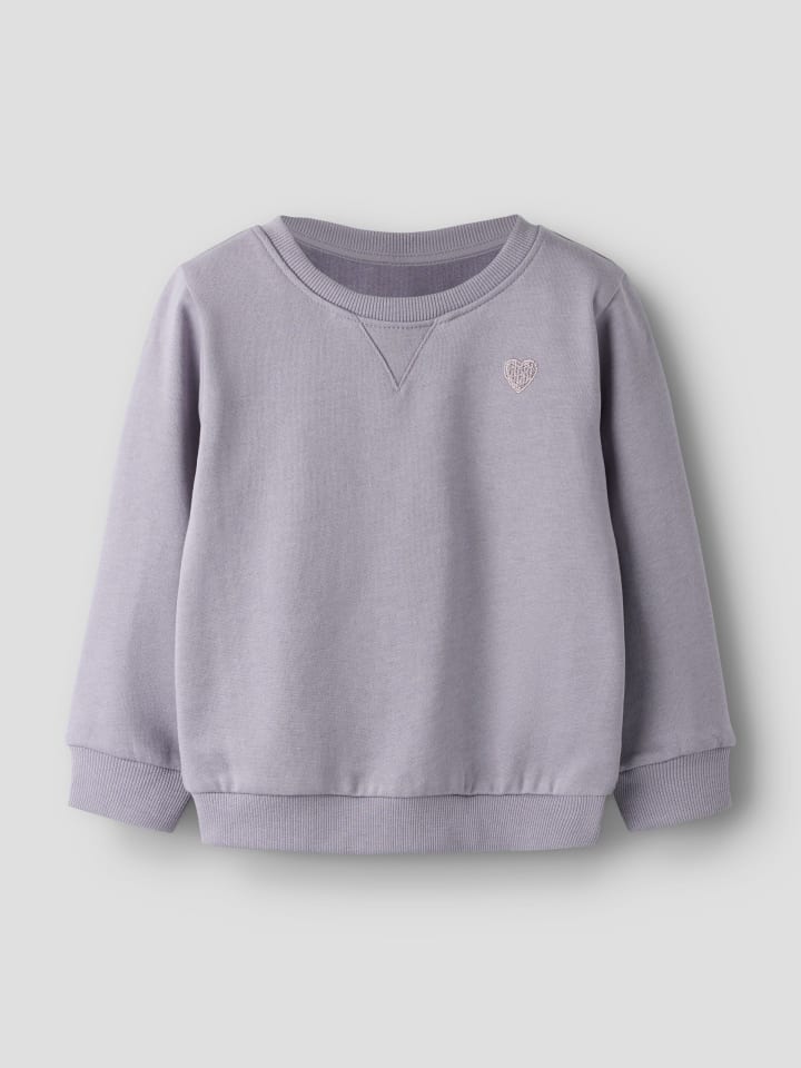 Name it Толстовка NMFVIMA LS SWEAT BRU лавандово-серого цвета — фото 3