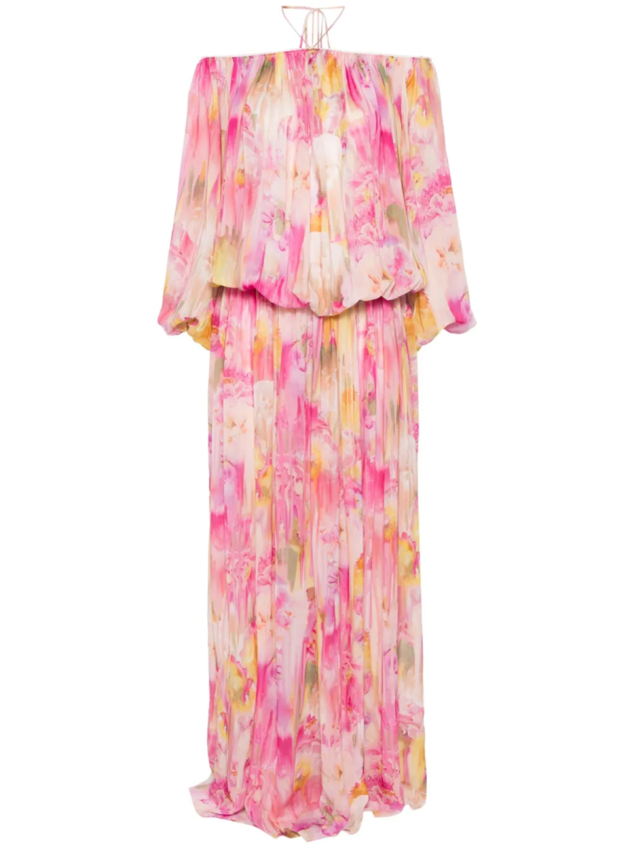 

Blumarine платье макси с цветочным принтом, розовый