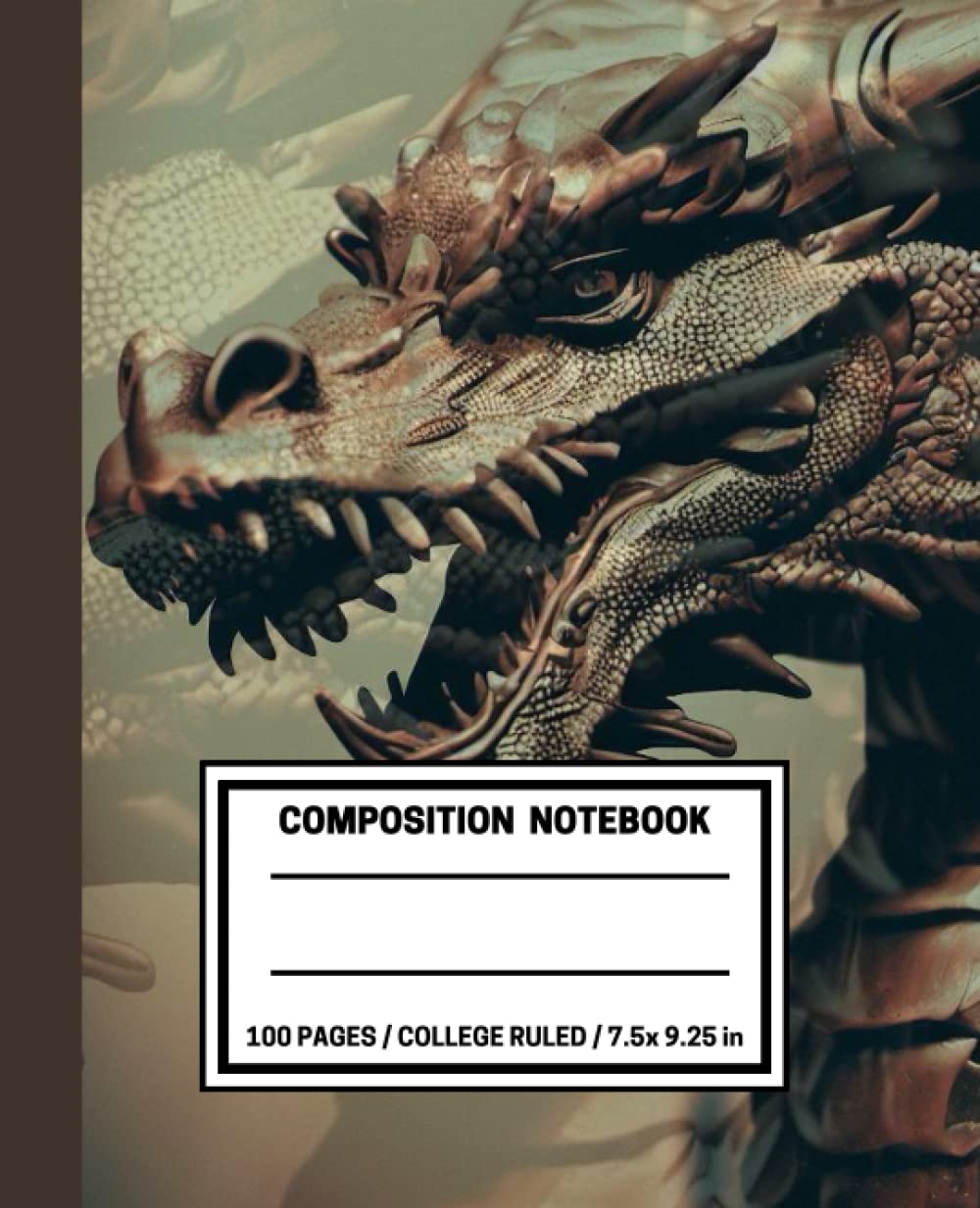 

Dragon Composition Notebook: Dragon Notebook Journal | 7.5x9.25 CollegeRuled 100 Pages, College Lined Notebook for School, College, and Work (Independently published)