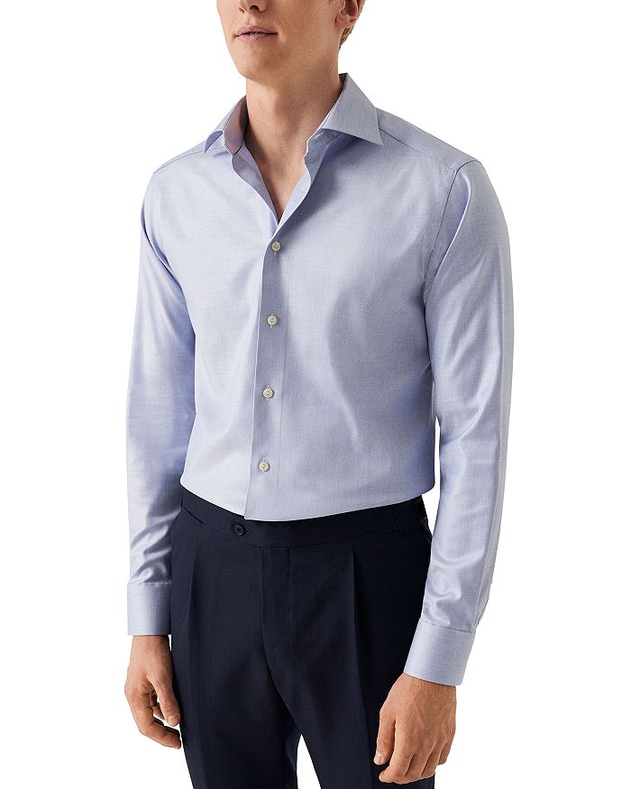 

Рубашка Slim Fit Mélange Solid Eton, фиолетовый