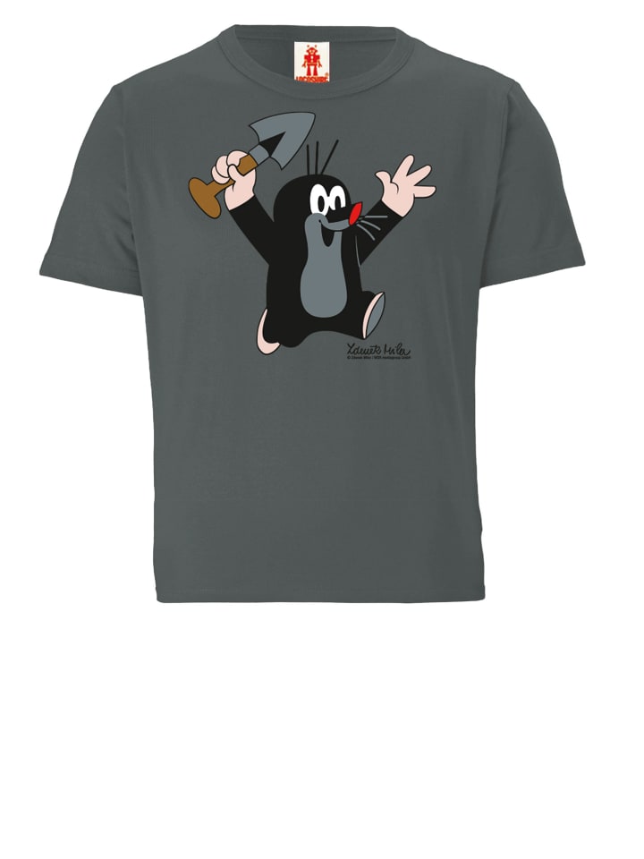 

Logoshirt Футболка «Маленький крот» - «Ура!» серого цвета, Серый, Logoshirt Футболка «Маленький крот» - «Ура!» серого цвета