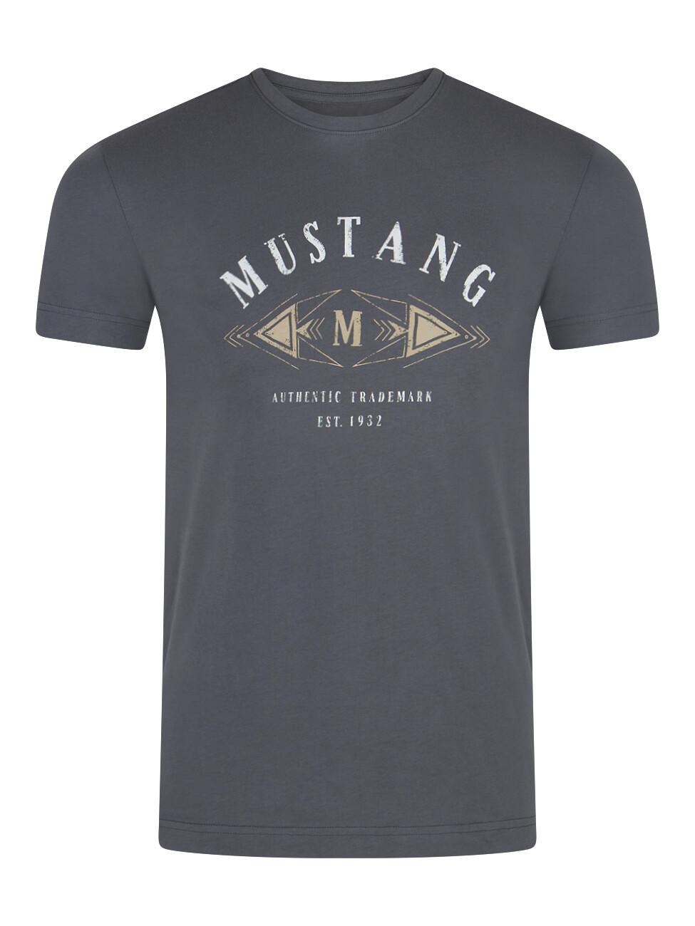 

Футболка Mustang Basic Print Tee, серый