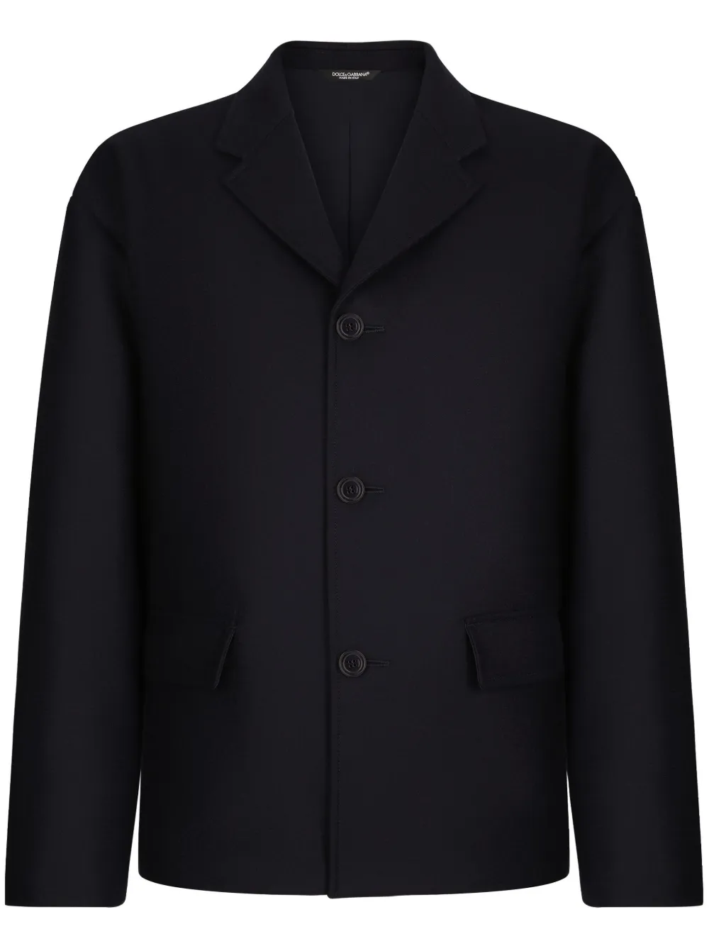 

Однобортный пиджак с заостренными лацканами DOLCE & GABBANA, черный