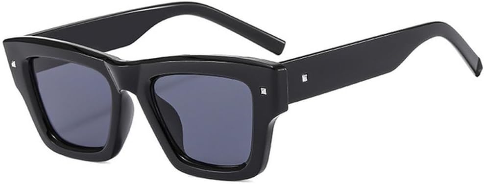 

Мужские солнцезащитные очки неправильной формы в стиле ретро с заклепками, роскошные солнцезащитные очки с защитой от УФ-излучения UV400, женские солнцезащитные очки TVTBBVV, Black