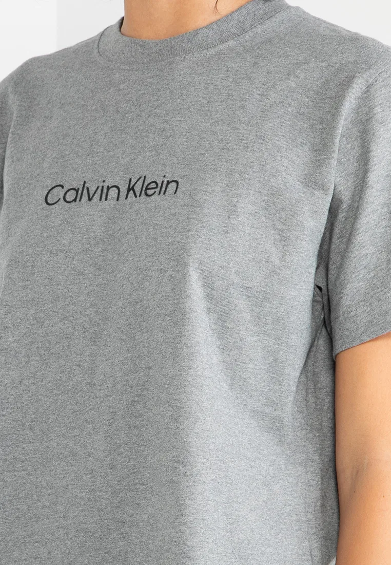 Футболка, свободный крой, Calvin Klein Jeans, серый — фото 3