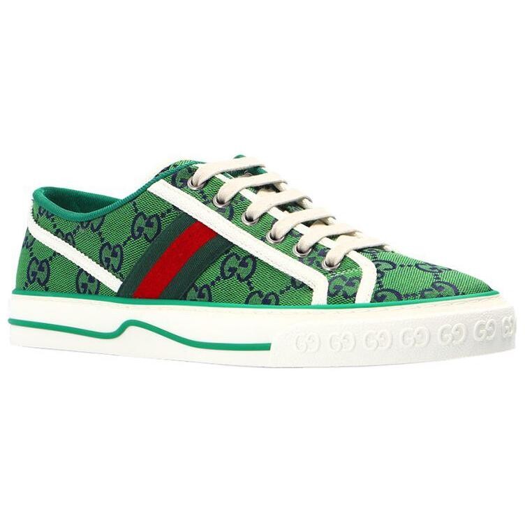 Кеды теннисные Gucci 1977 женские, зеленый — фото 3