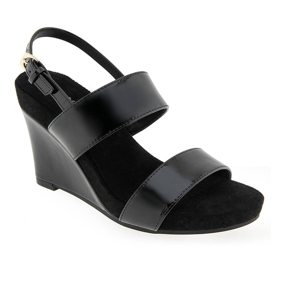 

Женские босоножки на танкетке Aerosoles Petra, цвет Black Patent