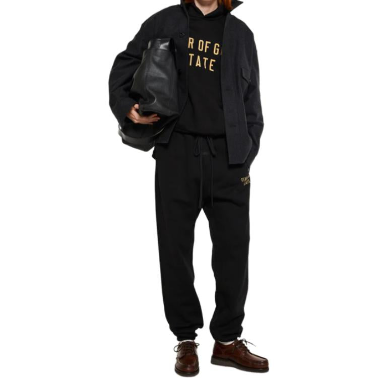 Спортивные брюки Fear of God Essentials Fleece Sweatpant 'Black', черный — фото 3