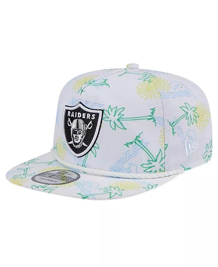 

Мужская белая бейсболка Las Vegas Raiders Vacay Golfer Snapback New Era