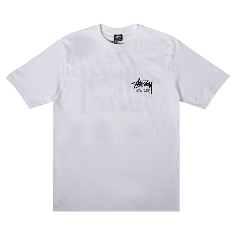 

Футболка Stussy Stock New York Tee 'White', белый