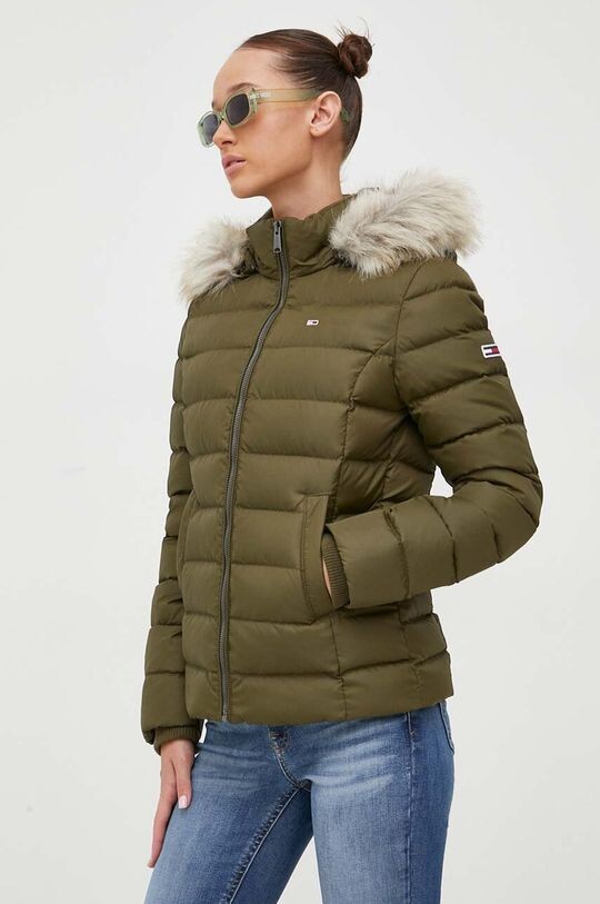 

Пуховик Tommy Jeans, зеленый
