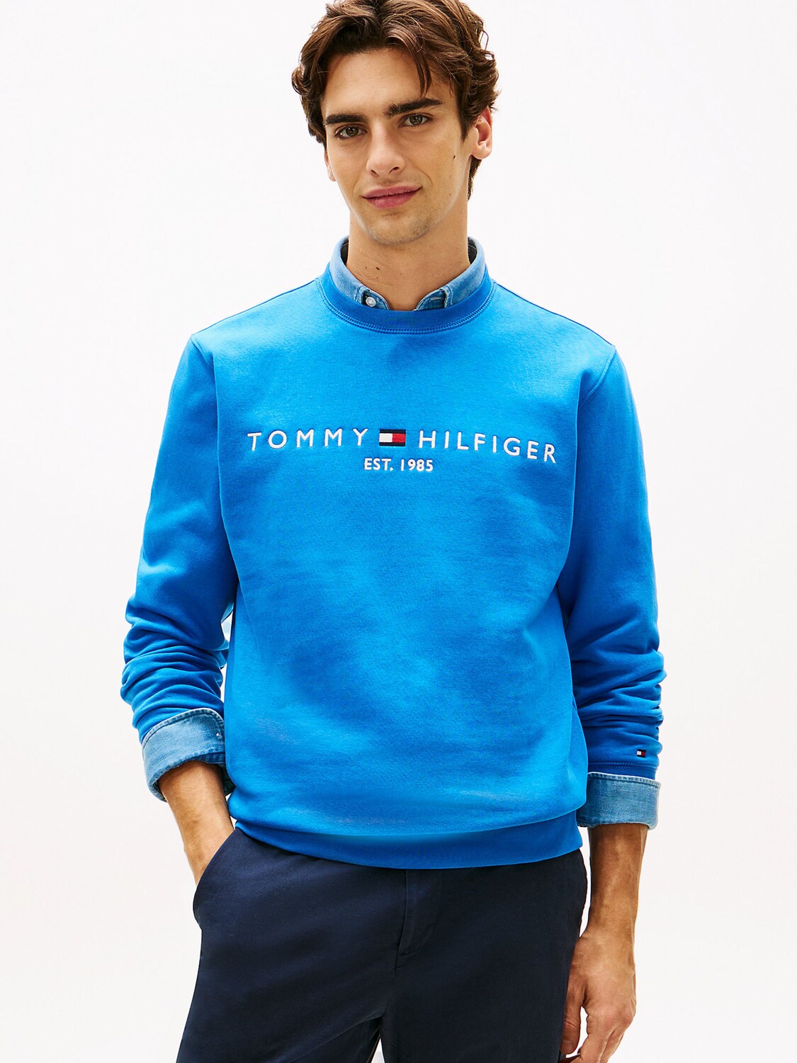 TOMMY HILFIGER Свитшот в светло-голубом цвете — фото 2