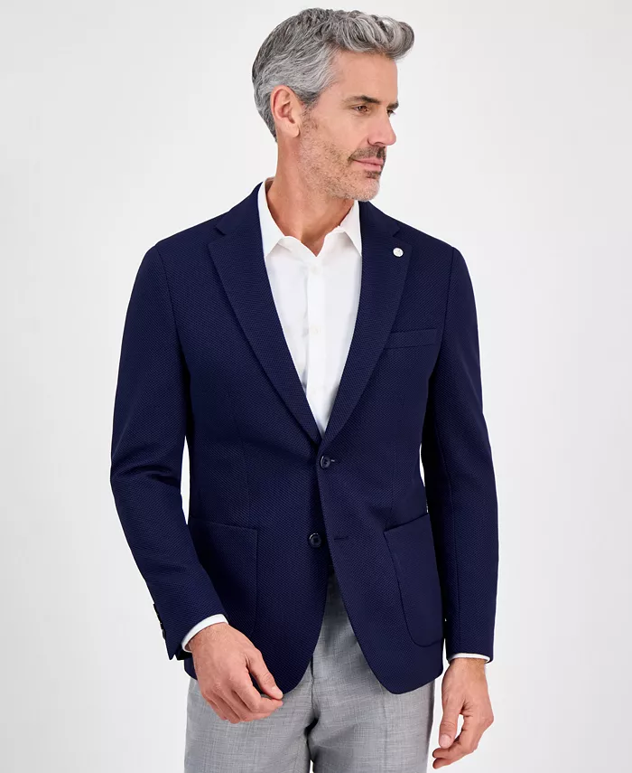 

Мужской спортивный пиджак Slim-Fit Waffle Stretch Tom Baine, синий