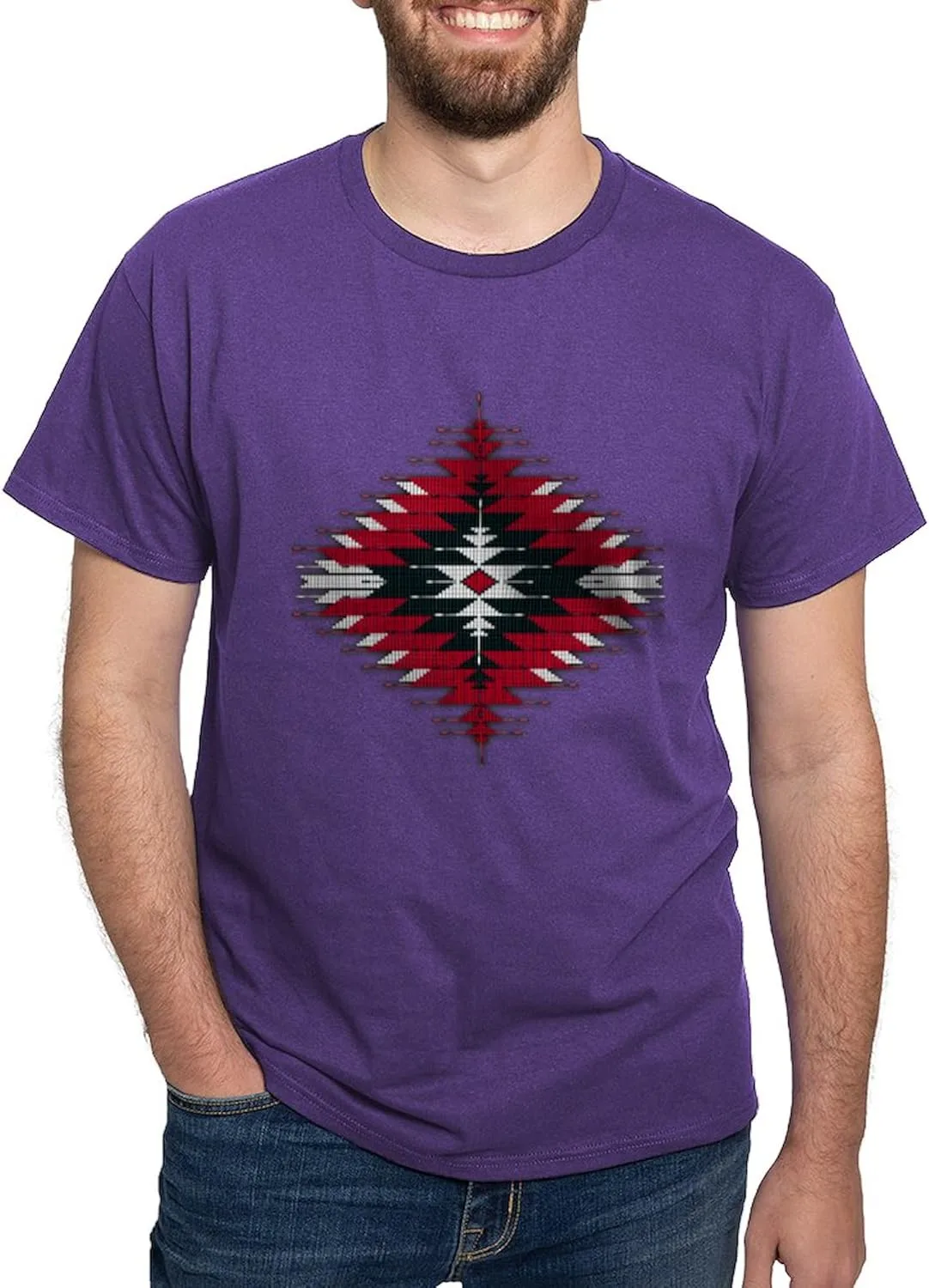 

Футболка мужская Native Style Red/Black Sunburst Dark, 100% Cotton CafePress