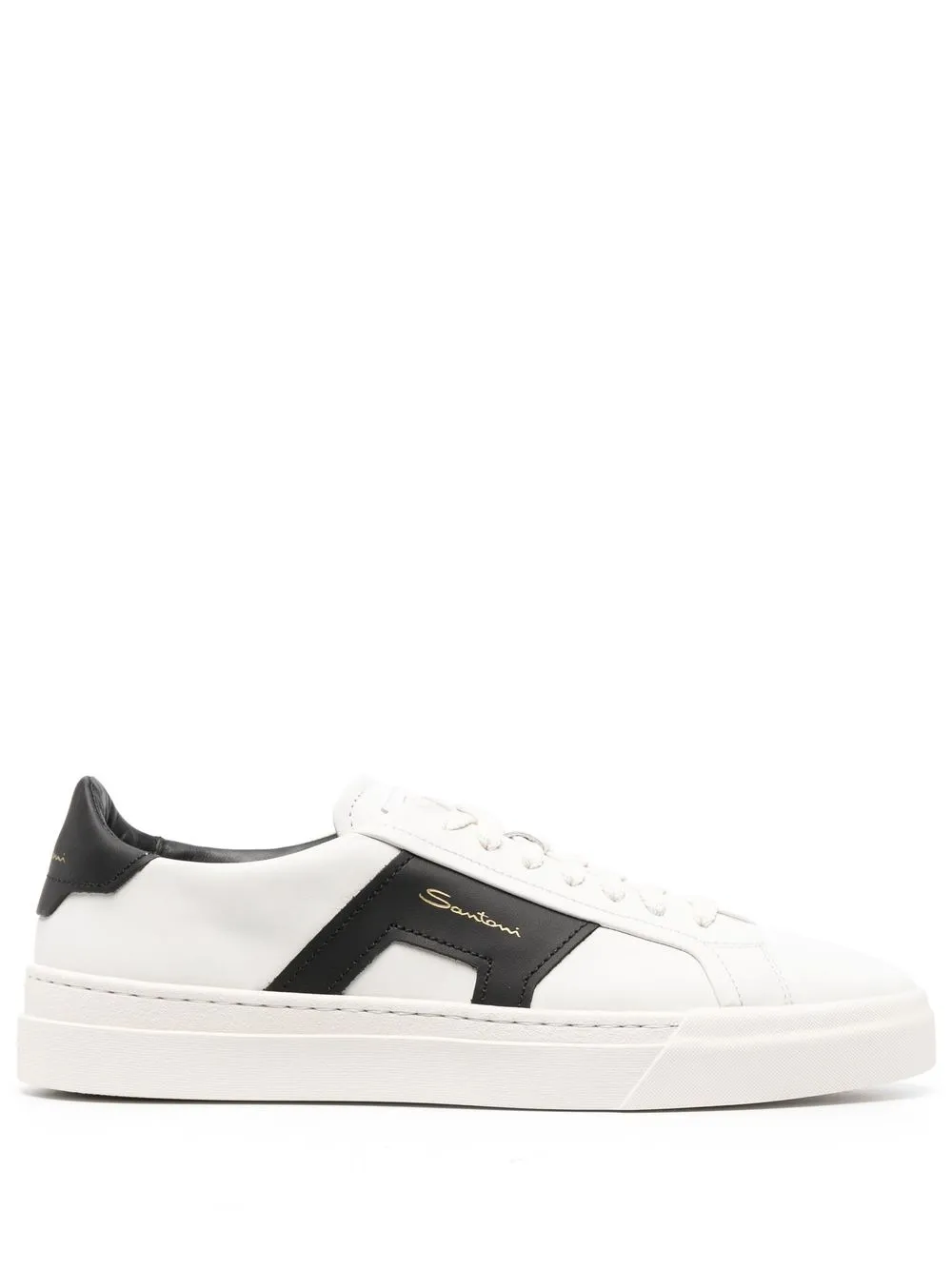 

Кроссовки на шнуровке Santoni, белый
