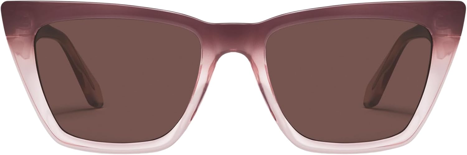 

Quay - Женские солнцезащитные очки, линзы «кошачий глаз» с защитой от УФ-излучения (украшены логотипом Call The Shots, цвет «Пионово-коричневый олененок»), Peony Brown Fawn