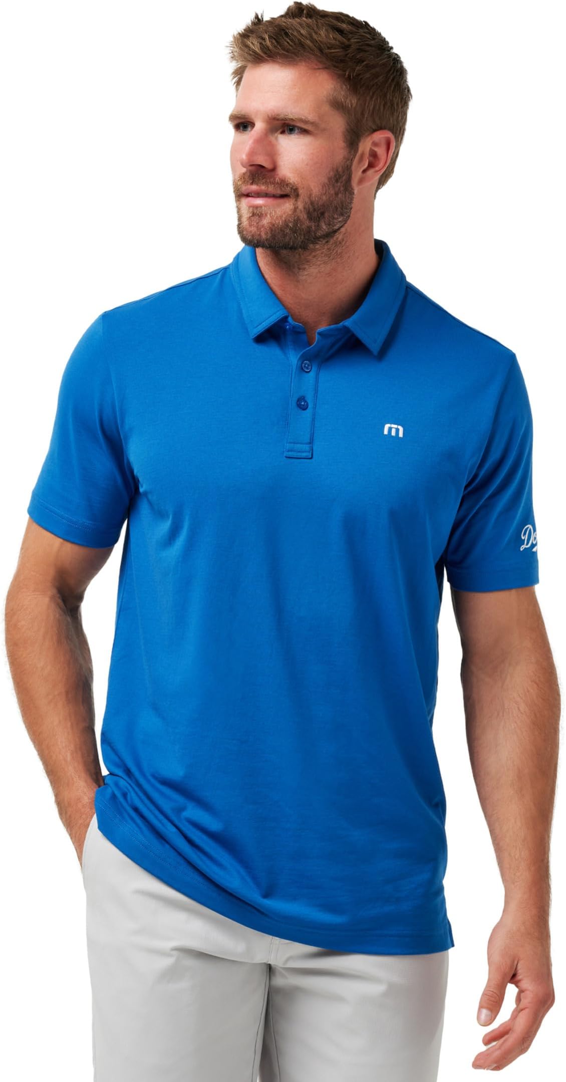 

Футболка TravisMathew Los Angeles Dodgers Club Rules Polo, цвет Classic Blue