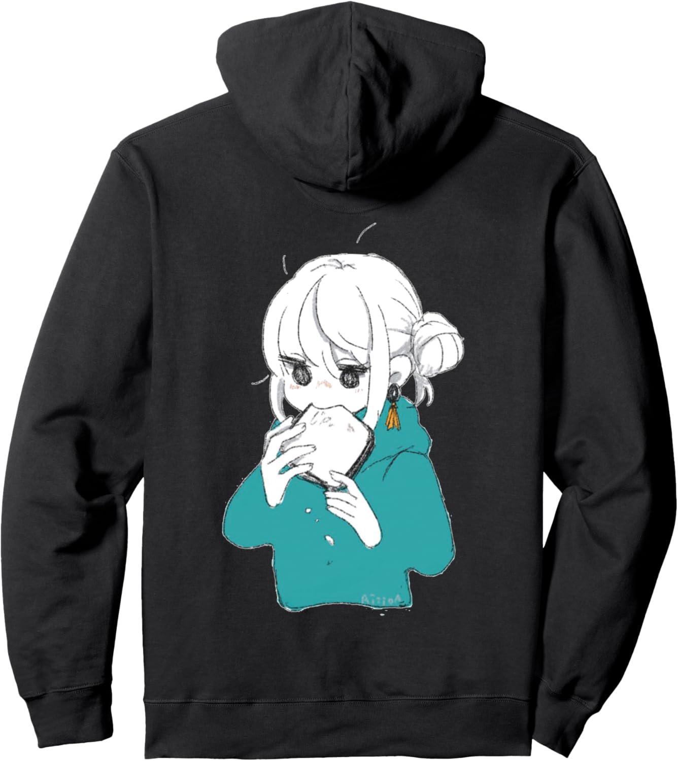 

IID-T-0002-Худи с хлебом Freestyle Creation, черный