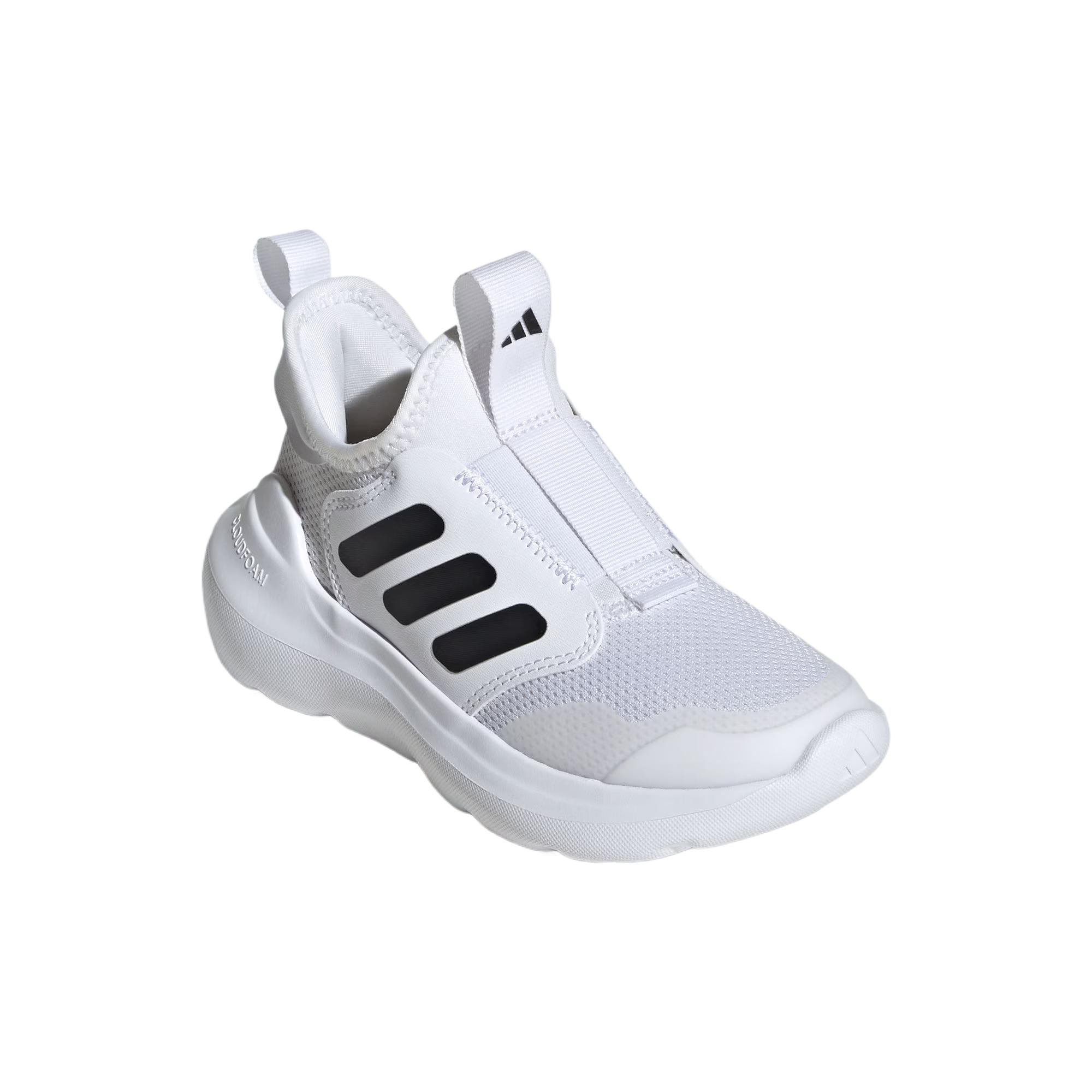 TENSAURComfort Дышащие низкие кроссовки для детей Adidas, белый/черный — фото 4