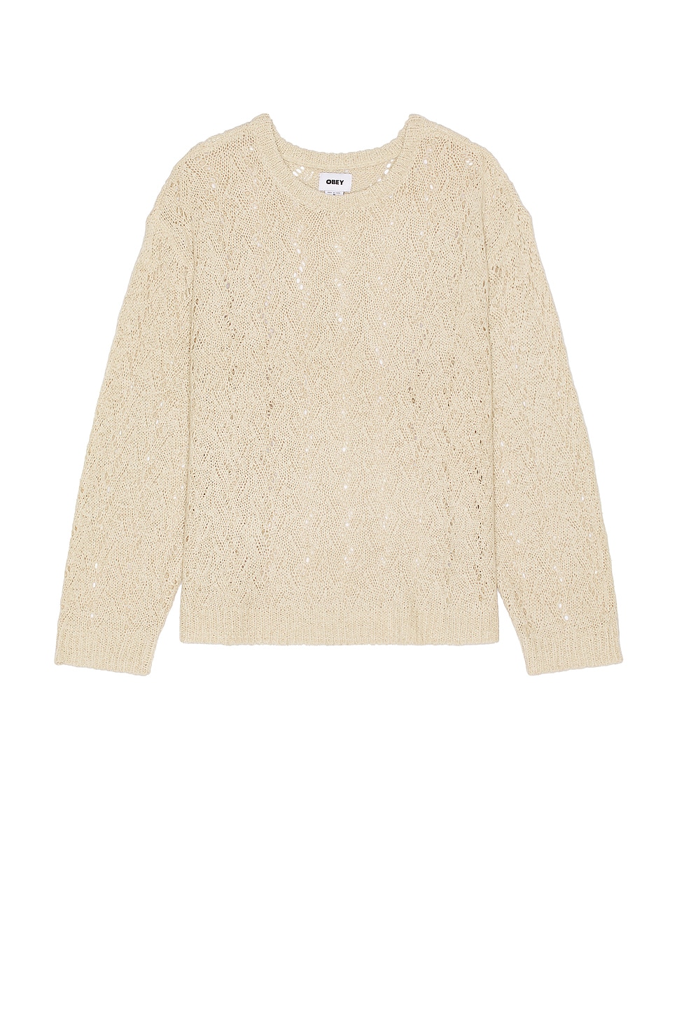 

Свитер из пряжи "лента" Shimoda Obey, natural