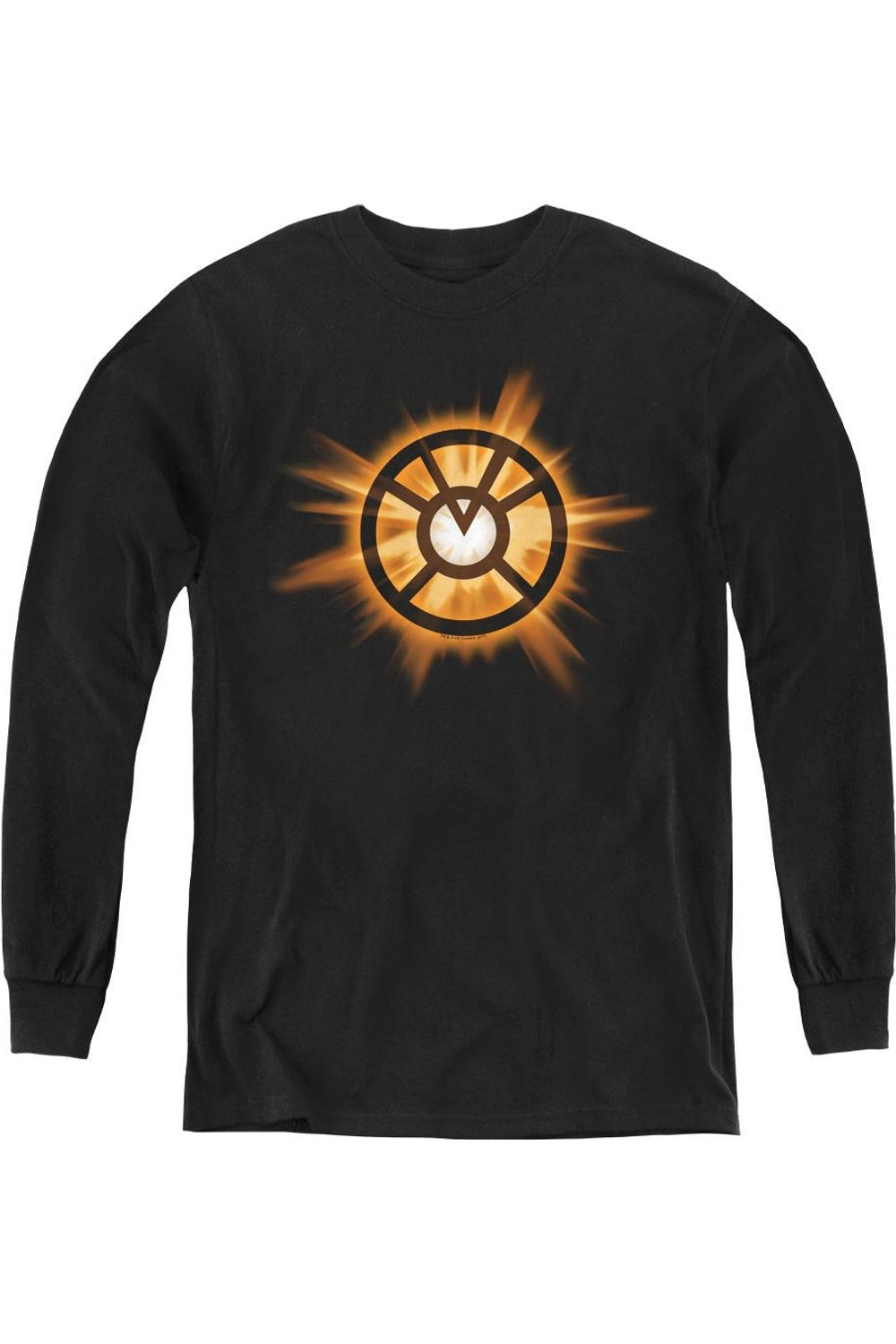 

Футболка Green Lantern с длинным рукавом и оранжевым свечением для молодежи Gildan