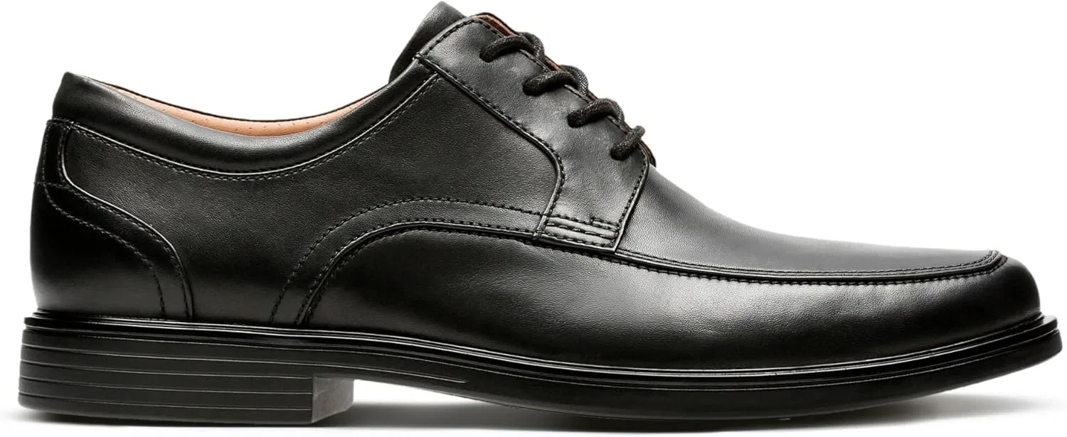 Туфли Clarks Men's Un Aldric Park Oxford Clarks Cycle Systems, Black (Black Leather) — фото 2