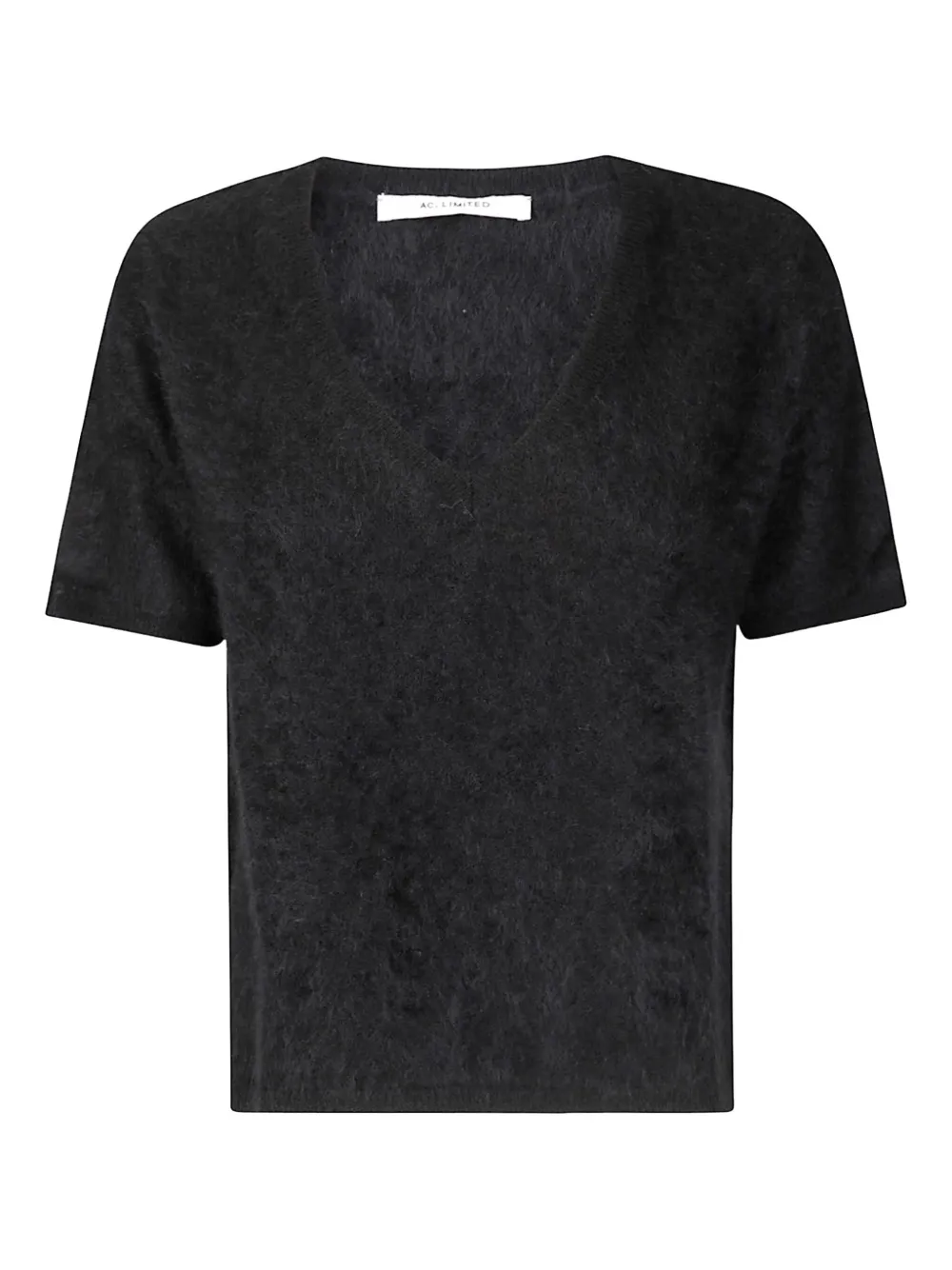 

Кашемировый свитер Nicoletta с V-образным вырезом и короткими рукавами absolut cashmere, черный