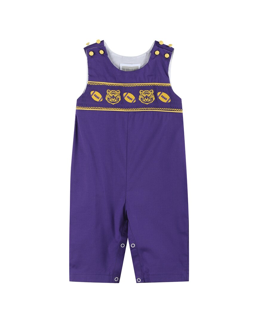 

Lil Cactus Football & Tiger Smocking Комбинезон, фиолетовый