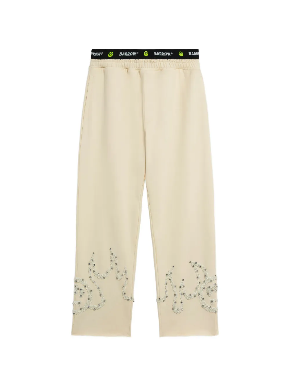 

Брюки с украшенным поясом с логотипом Barrow, бежевый