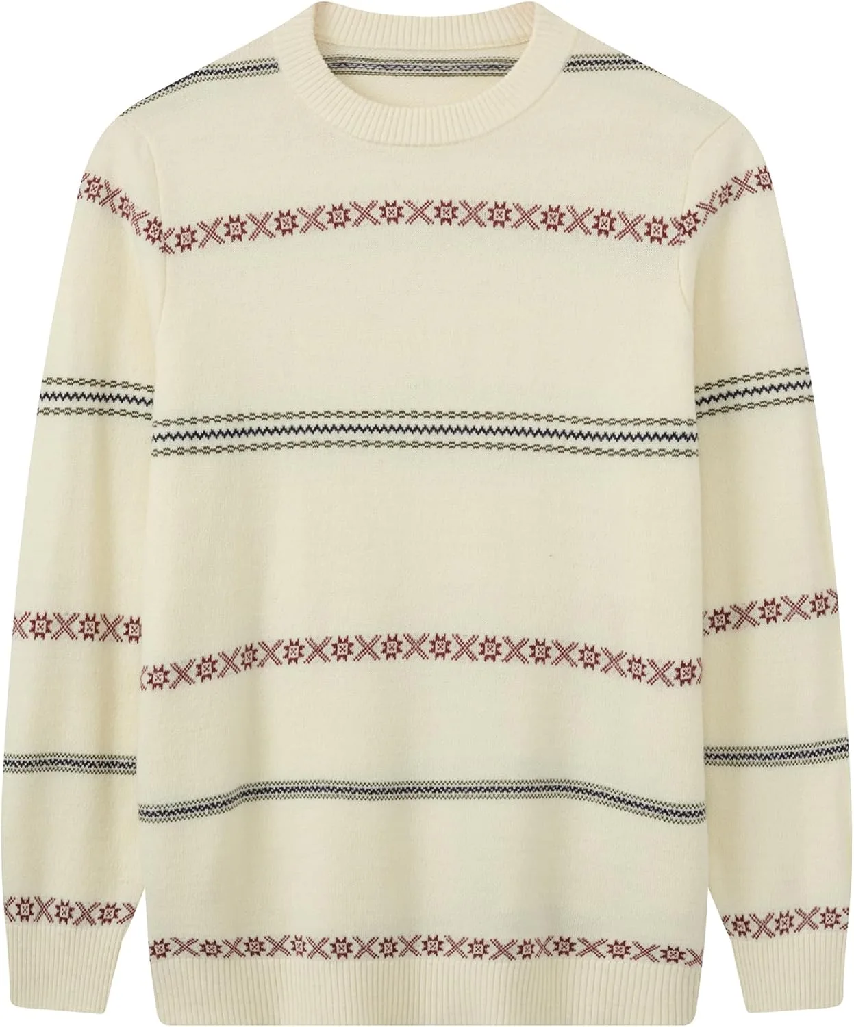 

Свитер ZHILI White Striped, мужской, slim fit, из смесовой шерсти