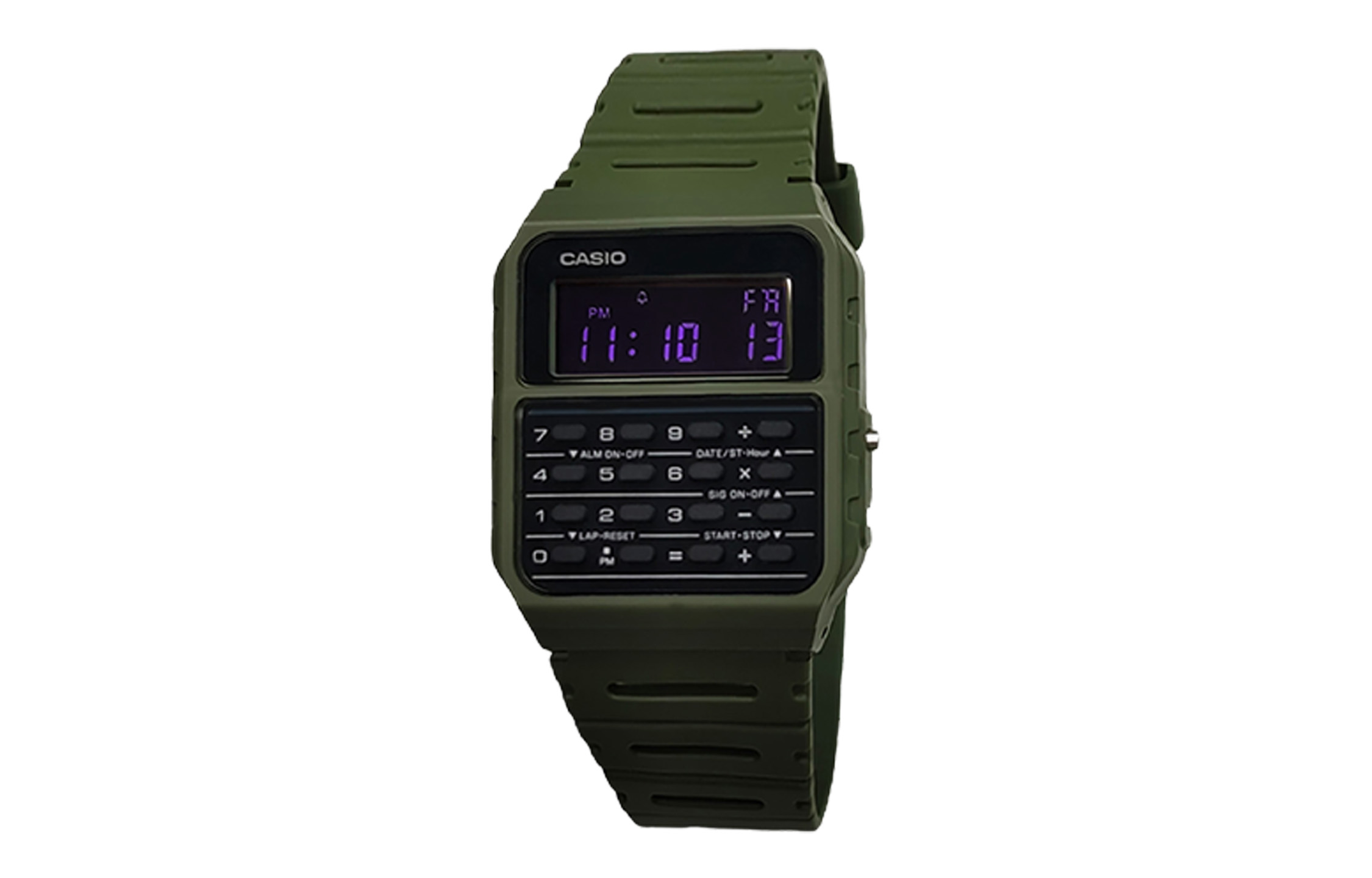

CASIO Мужские часы Retrofit Series с кварцевым механизмом и ремешком из смолы, черный циферблат