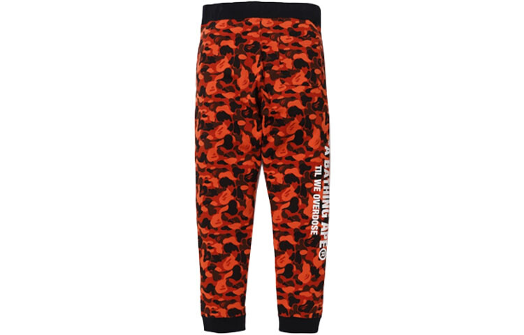 Трикотажные спортивные штаны Shark Series для мужчин, красные A Bathing Ape, красный — фото 2