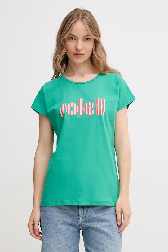 

Хлопковая футболка TYFANY La Petite Française, зеленый