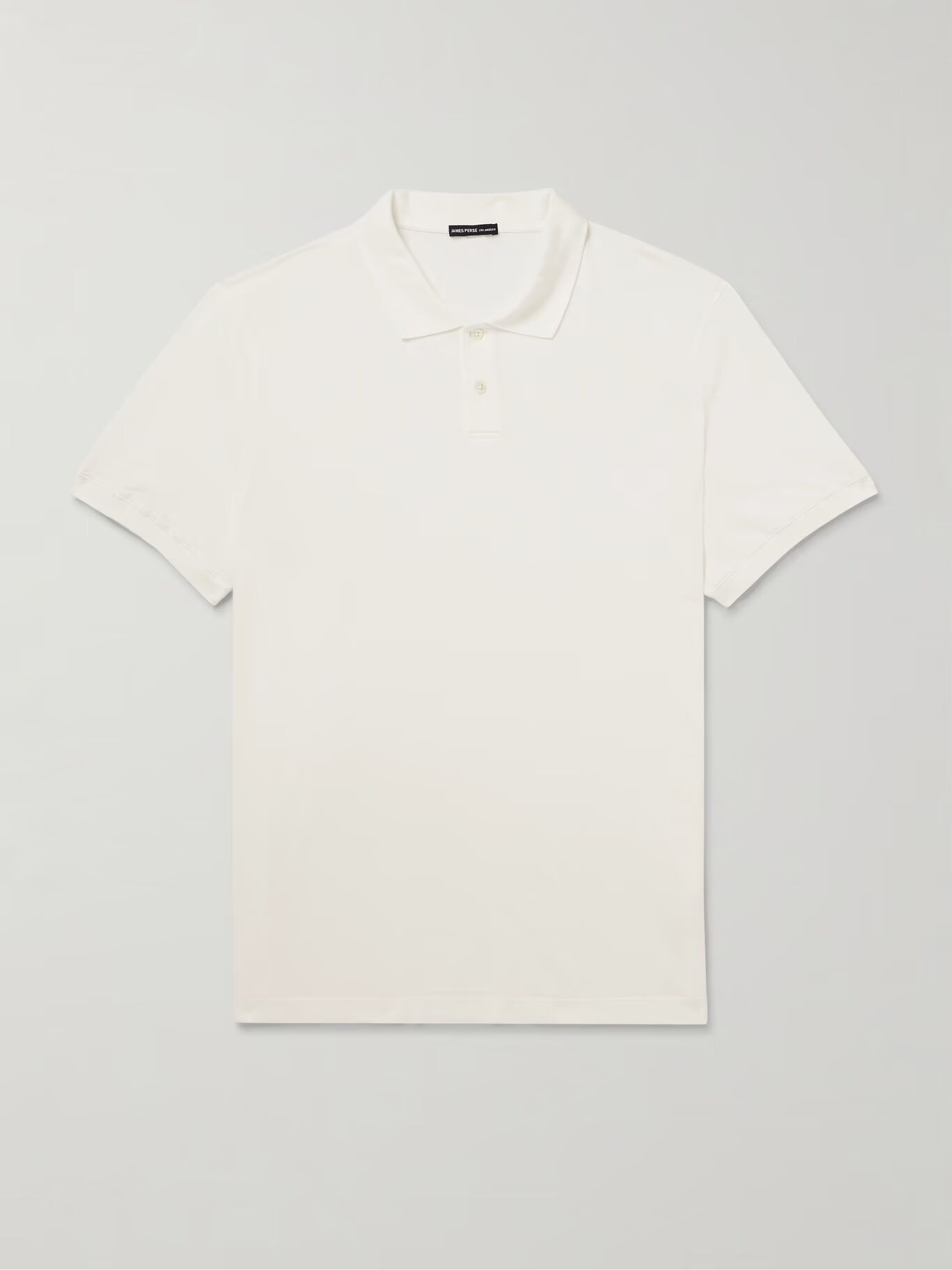 

Рубашка поло Luxe Lotus из хлопкового джерси JAMES PERSE, кремовый