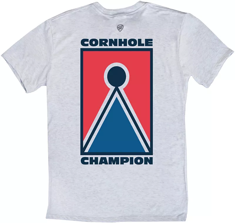 

Мужская футболка с рисунком "Where I'm From Cornhole Champ", цвет Ash