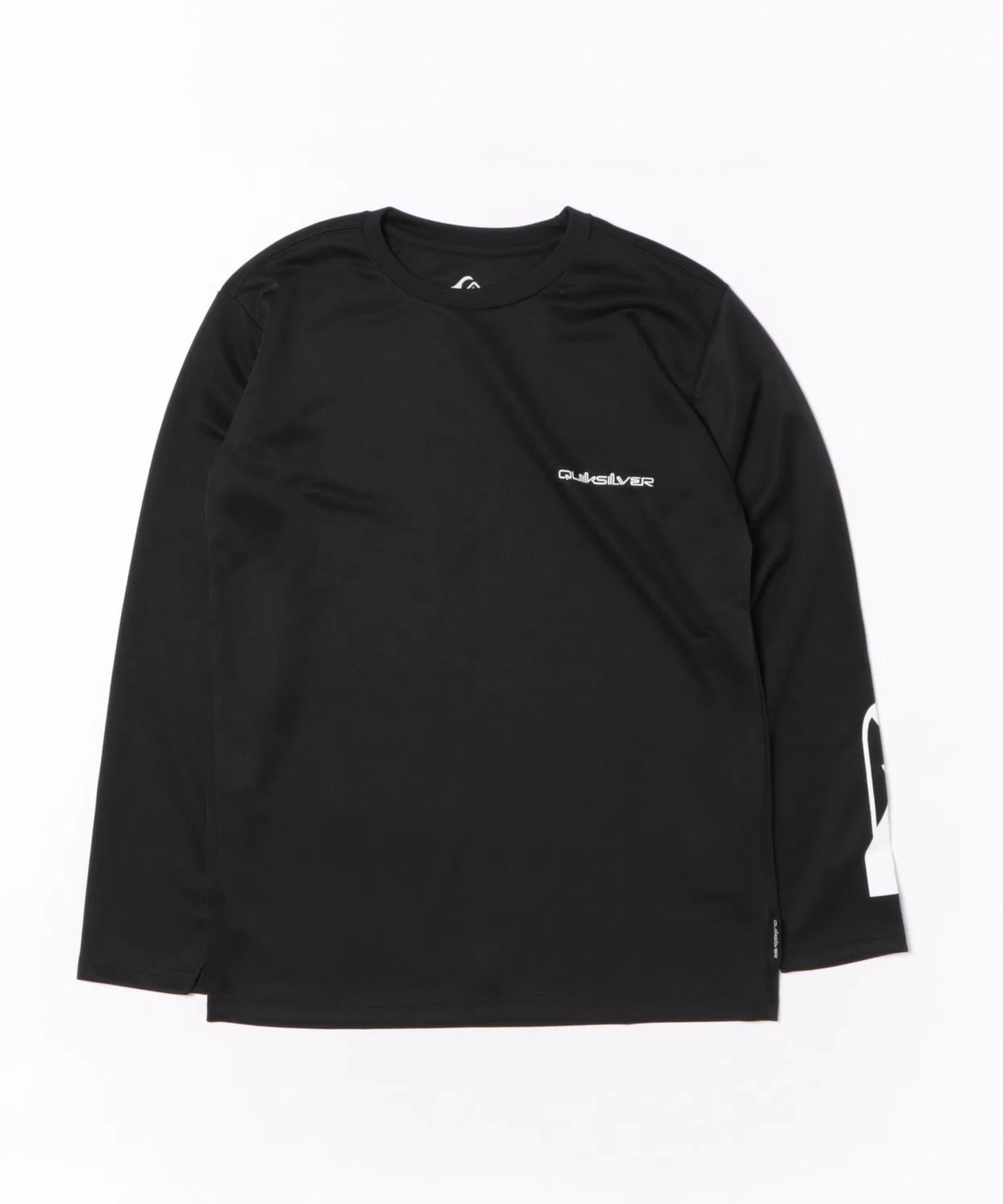 Футболка с длинным рукавом Quiksilver Youth Holmes LS UPF50+ быстросохнущая, 130-160 см, черный