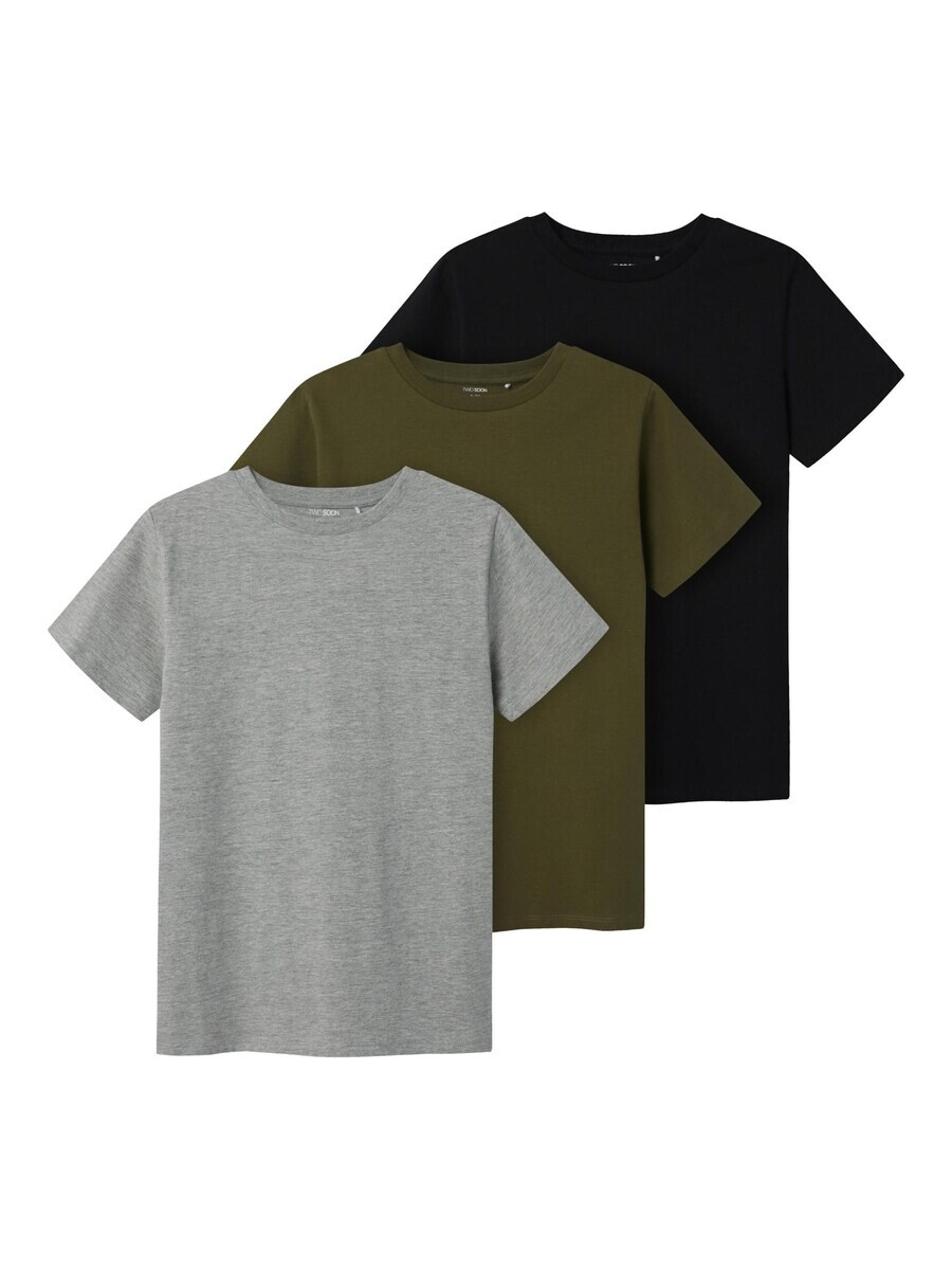 

Футболка TWO SOON Shirt, цвет mottled grey/olive/black