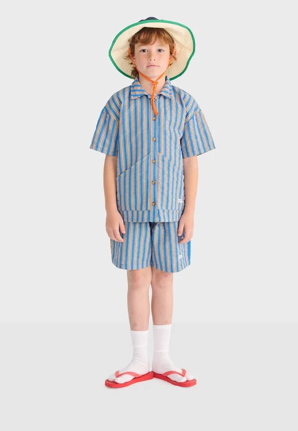Новая блузка на пуговицах с новой линией роста волос Bobo Choses, Navy Blue