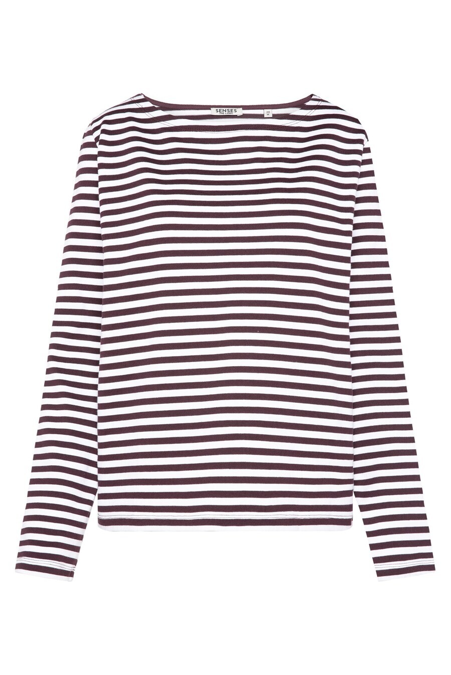 

Лонгслив SENSES.THE LABEL Shirt, цвет wine red/off white