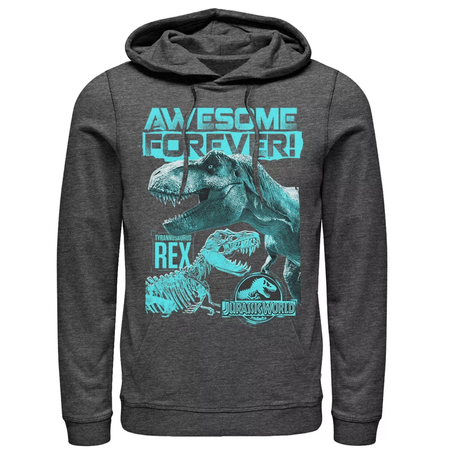 

Мужская худи Jurassic World Two T-Rex Awesome Forever Licensed Character