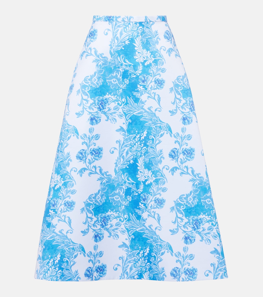

Юбка макси из тафты с цветочным принтом Hallie Emilia Wickstead, Damask Floral Blue