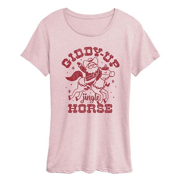 

Футболка с новогодним принтом Giddy Up Jingle Horse Licensed Character, Heather Pink, Розовый, Футболка с новогодним принтом Giddy Up Jingle Horse Licensed Character, Heather Pink