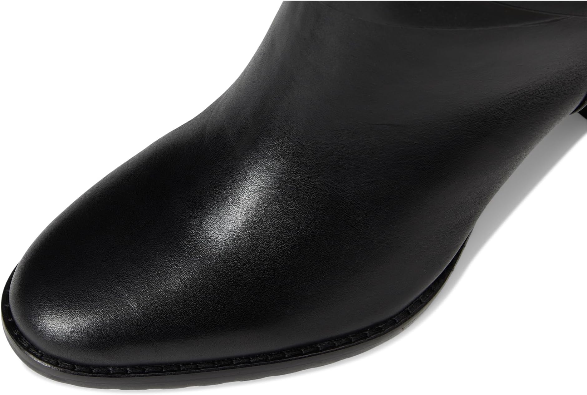 Ботинки Lauren Ralph Lauren Women's Collins Burnished Leather Tall Boots Heel, Black — фото 2