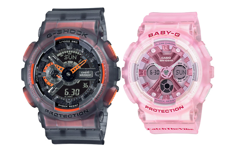

CASIO Часы Unisex Pair Table Series Black Watch, Black Dial and Pink Dial (Pair)