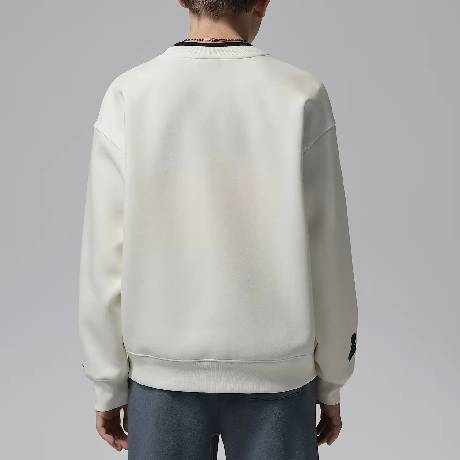 Свитшот FW25 Dynasty Interlock Flight Kids' Jordan, sail белый — фото 4