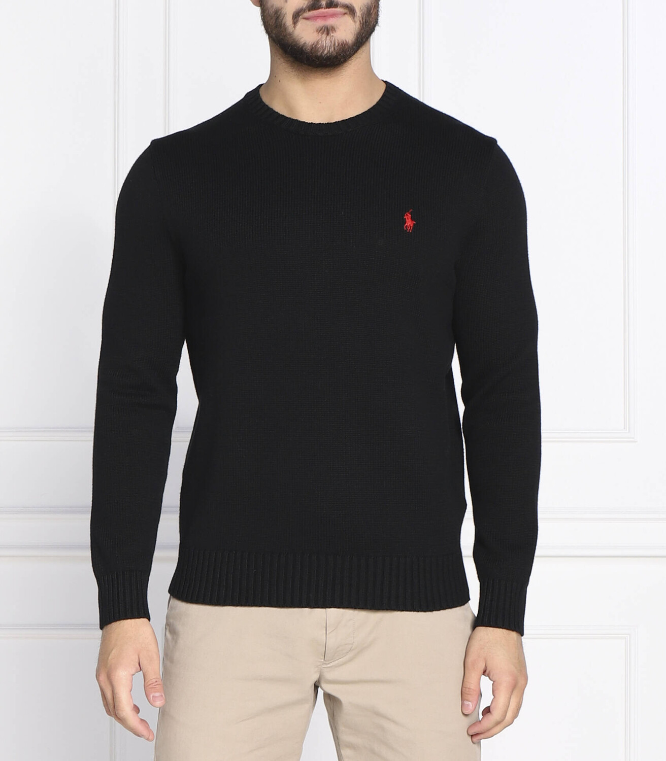 

Свитер POLO RALPH LAUREN regular fit, черный