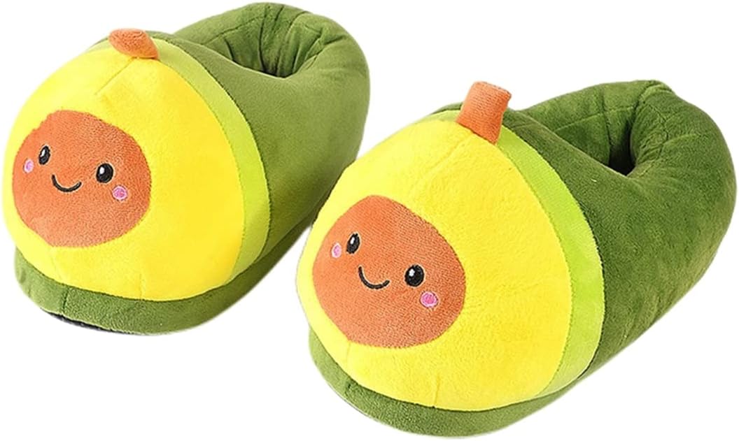 

Женские хлопковые тапочки с мультяшными животными, взрослые теплые плюшевые тапочки, мужские домашние тапочки, зимние теплые тапочки, тапочки-хомячки Wyike, Avocado