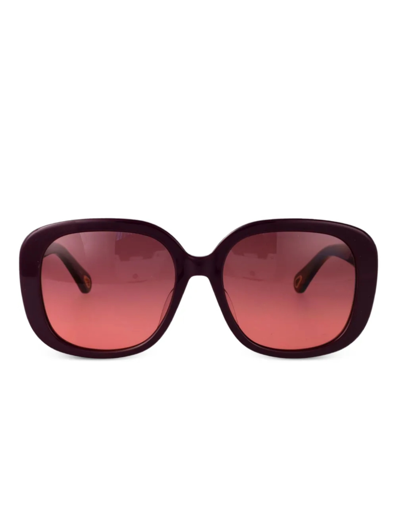 

Большие солнцезащитные очки Chloé Eyewear, красный